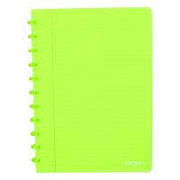 Atoma Trendy cahier ligné A4 72 feuilles - vert transparent 405236