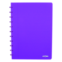 Atoma Trendy cahier ligné A4 72 feuilles - violet transparent 405238