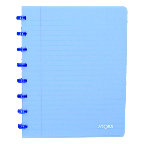 Atoma Trendy cahier ligné A5 72 feuilles - bleu transparent 405220 - 1