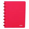 Atoma Trendy cahier ligné A5 72 feuilles - rouge transparent 405222 - 1