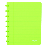 Atoma Trendy cahier ligné A5 72 feuilles - vert transparent 405221
