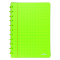 Atoma Trendy cahier quadrillé A4 72 feuilles (4 x 8 mm) - vert transparent 405246