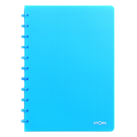 Atoma Trendy cahier quadrillé A4 72 feuilles (5 mm) - turquoise transparent 405244