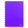 Atoma Trendy cahier quadrillé A4 72 feuilles (5 mm) - violet transparent 405243 - 1