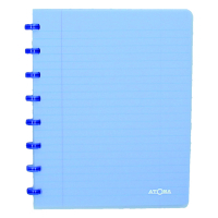 Atoma Trendy cahier quadrillé A5 72 feuilles (4 x 8 mm) - bleu transparent 405230