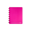 Atoma Trendy cahier quadrillé A5 72 feuilles (4 x 8 mm) - rose 405233 - 1