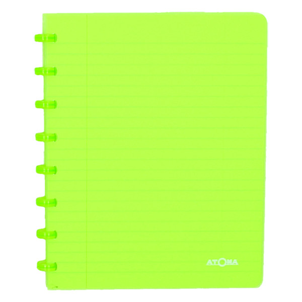 Atoma Trendy cahier quadrillé A5 72 feuilles (4 x 8 mm) - vert transparent 405231 - 1