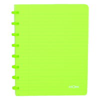Atoma Trendy cahier quadrillé A5 72 feuilles (4 x 8 mm) - vert transparent 405231