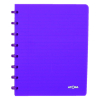 Atoma Trendy cahier quadrillé A5 72 feuilles (5 mm) - violet transparent 405228 - 1