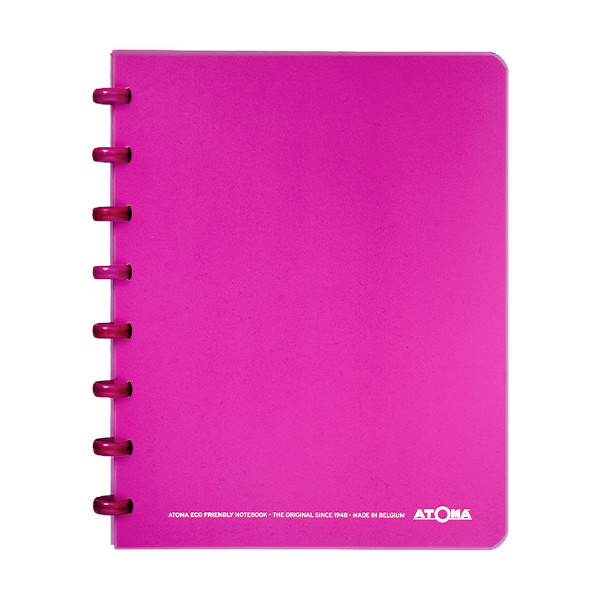 Atoma Trendy cahier quadrillé A5 72 feuilles (5 mm) - violet transparent 405228 - 1