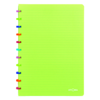 Atoma Tutti Frutti cahier quadrillé A4 72 feuilles (5 mm) - vert transparent 405275