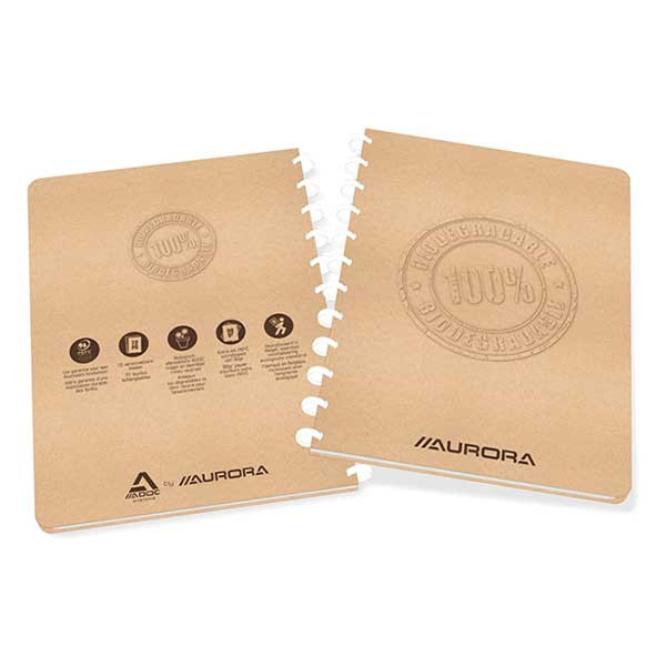 Aurora Adoc Bio cahier ligné A4 72 feuilles - marron 330035 - 1