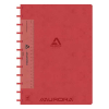 Aurora Adoc cahier ligné avec règle A4 72 feuilles - rouge 330088 - 1