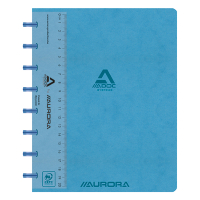 Aurora Adoc cahier ligné avec règle A5 72 feuilles - bleu 330081