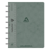 Aurora Adoc cahier ligné avec règle A5 72 feuilles - gris 330080 - 1