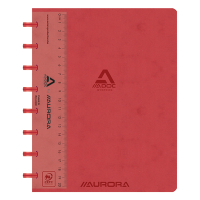 Aurora Adoc cahier ligné avec règle A5 72 feuilles - rouge 330082