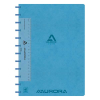 Aurora Adoc cahier quadrillé avec règle A4 72 feuilles (5 mm) - bleu 330090 - 1