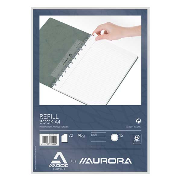 Aurora Adoc recharge pour cahier A4 ligné 72 feuilles 330039 - 1