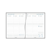 Aurora Business Florence 2027 agenda semainier avec répartition par demi-heure (1 semaine sur 2 pages) 6 langues - bordeaux 440173 - 2