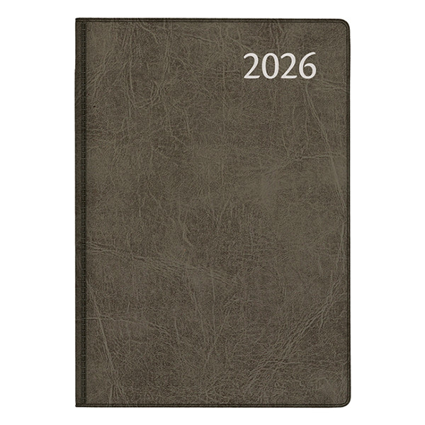 Aurora Classic7 Luna 2026 agenda semainier (1 semaine sur 2 pages) 4 langues - noir 330149 - 1