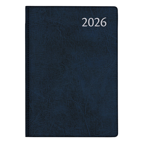 Aurora Classic7 Luna agenda semainier 2026 (1 semaine sur 2 pages) 4 langues - bleu 330150 - 1