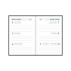 Aurora Classic7 Luna agenda semainier 2027 (1 semaine sur 2 pages) 4 langues - noir 440149 - 2