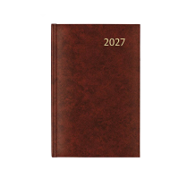 Aurora Daily Florence agenda journalier 2027 avec répartition par demi-heure (1 jour par page) 6 langues - bordeaux 440138