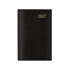 Aurora Daily de Luxe Florence agenda journalier 2027 avec répartition par demi-heure (1 jour par page) 6 langues - noir 440140 - 1