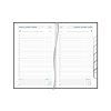 Aurora Daily de Luxe Florence agenda journalier 2027 avec répartition par demi-heure (1 jour par page) 6 langues - noir 440140 - 2