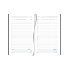 Aurora Florence agenda journalier 2027 avec répartition par demi-heure (1 jour par page) 6 langues - noir 440139 - 2