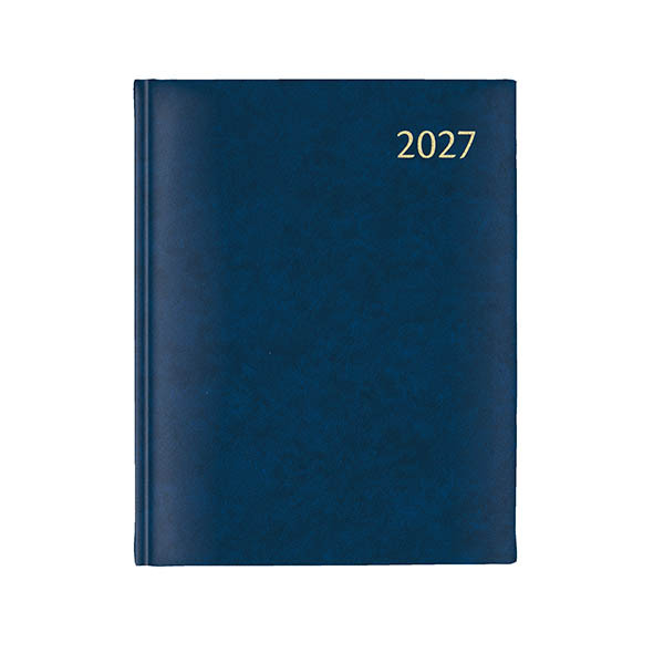 Aurora Largo de Luxe Florence agenda journalier 2027 avec répartition par heure (1 jour par page) 6 langues - bleu 440135 - 1