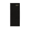 Aurora Longo Balacron agenda journalier 2027 avec répartition par quart d'heure (1 jour par page) 6 langues - noir 440146 - 1