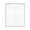 Aurora Longo agenda journalier 2027 en lin avec répartition par quart d'heure (1 jour par 2 pages) 6 langues - noir 440147 - 2