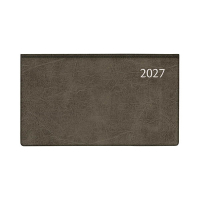 Aurora Novoplan Perl Luna agenda semainier 2027 avec répartition par heure (1 semaine sur 2 pages) 6 langues - noir 440153