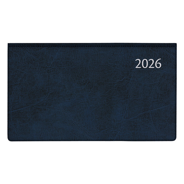 Aurora Novoplan Perl Luna agenda semainier avec division horaire 2026 (1 semaine sur 2 pages) 6 langues - bleu 330154 - 1