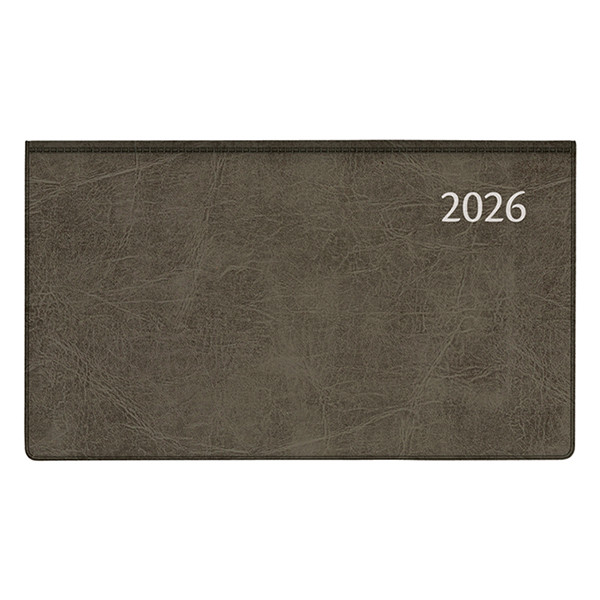 Aurora Novoplan Perl Luna agenda semainier avec division horaire 2026 (1 semaine sur 2 pages) 6 langues - noir 330153 - 1