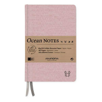 Aurora Ocean carnet de notes 145 x 220 mm ligné 96 feuilles - rouge de crabe 330068