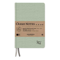 Aurora Ocean carnet de notes 145 x 220 mm ligné 96 feuilles - vert tortue 330069