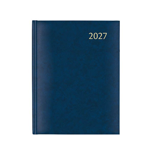 Aurora Plan-A-Week Florence 2027 agenda semainier avec répartition par quart d'heure (1 semaine sur 2 pages) 7 langues - bleu 440131 - 1