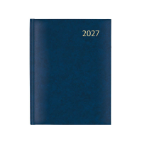 Aurora Plan-A-Week Florence 2027 agenda semainier avec répartition par quart d'heure (1 semaine sur 2 pages) 7 langues - bleu 440131