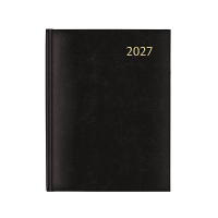 Aurora Plan-A-Week Florence 2027 agenda semainier avec répartition par quart d'heure (1 semaine sur 2 pages) 7 langues - noir 440132