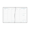 Aurora Plan-A-Week Florence 2027 agenda semainier avec répartition par quart d'heure (1 semaine sur 2 pages) 7 langues - noir 440132 - 2