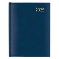 Aurora Plan-A-Week Florence agenda semainier 2025 avec division par quart d'heure (1 semaine 2 pages) 7 langues - bleu 330014