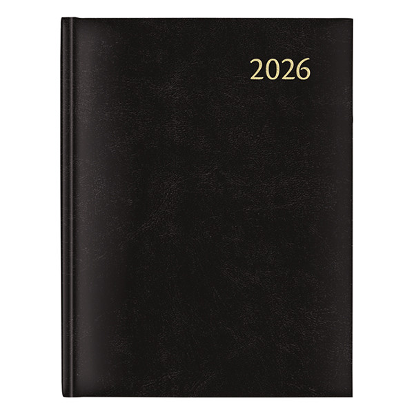 Aurora Plan-A-Week Florence agenda semainier avec division trimestrielle 2026 (1 semaine sur 2 pages) 7 langues - noir 330132 - 1