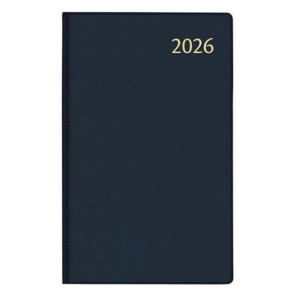 Aurora Technica Quadrillé Seta agenda pour entrepreneur avec division demi-heure 2026 (1 jour par page) 4 langues - bleu 330152 - 1