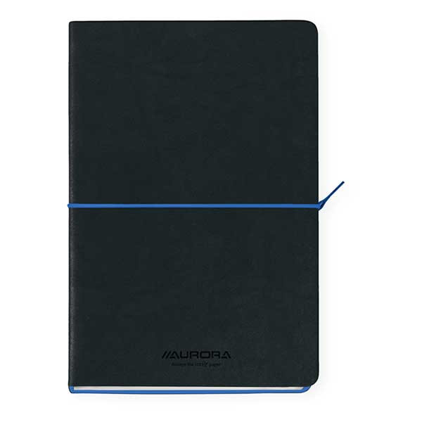 Aurora Tesoro carnet de notes A5 ligné 96 feuilles - noir/bleu 330075 - 1