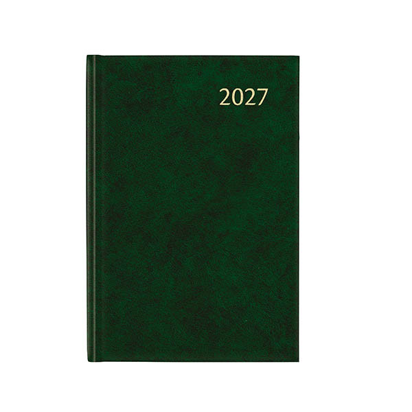 Aurora Universe Florence agenda semainier 2027 avec répartition par heure (1 semaine sur 2 pages) 6 langues - vert 440144 - 1