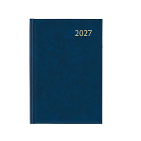 Aurora Universe Florence agenda semainier 2027 avec répartition par heure (1 semaine sur 2 pages) 6 langues  bleu 440142