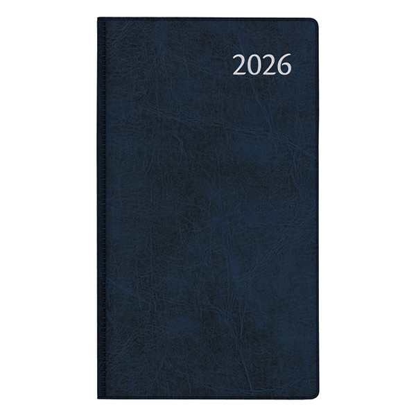 Aurora Visuplan Luna agenda semainier avec division horaire 2026 (1 semaine sur 2 pages) 6 langues - bleu 330158 - 1