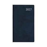 Aurora Visuplan Perl Luna 2027 avec répartition par heure (1 semaine sur 2 pages) 6 langues - bleu 440161